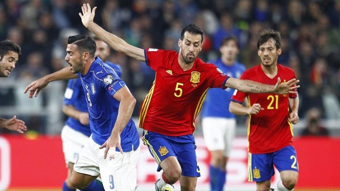 Highlights Italia-Spagna 1-1