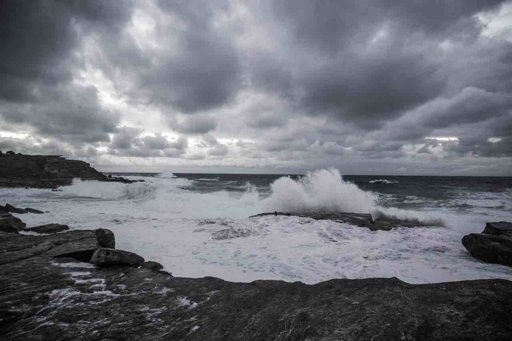 Brutto tempo, mare in tempesta