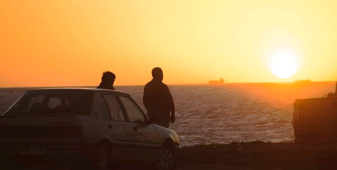 pepe mujica - Two man watching the sunset in Uruguay